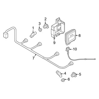 Audi OE - Rear Bumper - Electrical Components