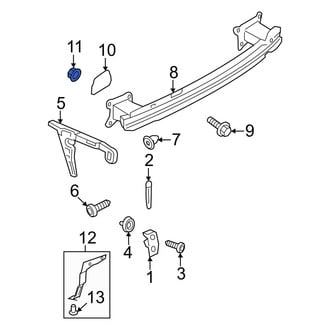 Audi OE - Bumper Impact Bar Nut