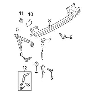Audi OE - Rear Bumper - Bumper & Components (Impact Bar & Components)