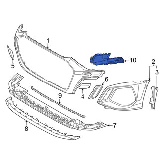 Audi OE - Front Left Bumper Cover Support Rail