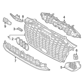 Audi OE - Front Bumper & Grille - Grille & Components