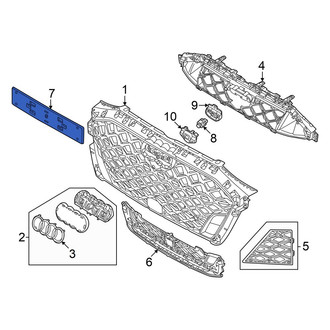 Audi OE - Front License Plate Bracket