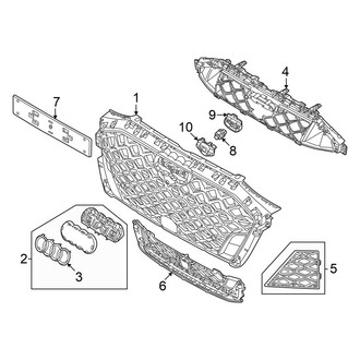 Audi OE - Front Bumper & Grille - Grille & Components