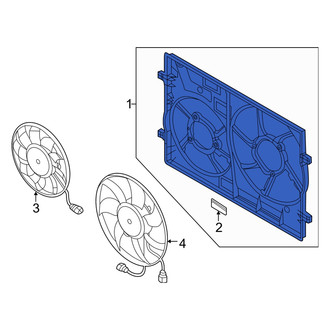 Audi OE - Front Engine Cooling Fan Shroud