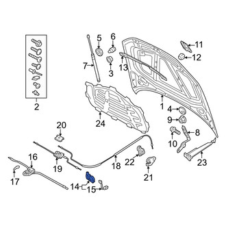 Audi OE - Front Hood Latch