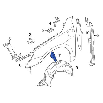 Audi OE - Left Fender Liner Seal