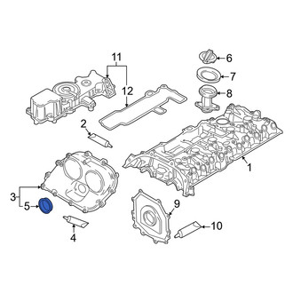 Audi OE - Engine Timing Cover Gasket