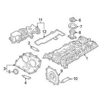 Audi OE - Engine / Transaxle - Valve & Timing Covers