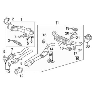 Audi OE - Exhaust System - Exhaust Components
