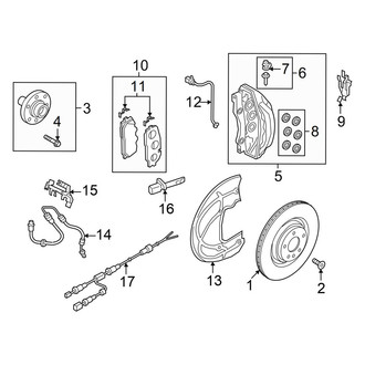 Audi OE - Front Suspension - Brake Components (374 x 36 mm)