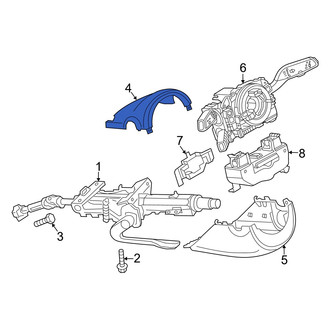 Audi OE - Upper Steering Column Cover