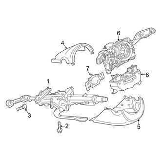 Audi OE - Steering Column - Shroud, Switches & Levers