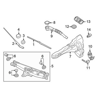 Audi OE - Windshield - Wiper & Washer Components