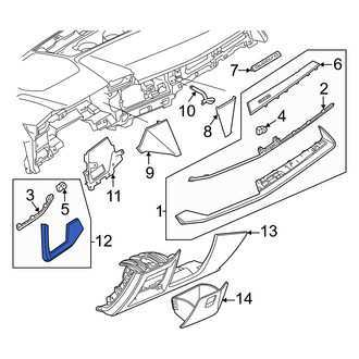 Audi OE - Instrument Panel Bezel