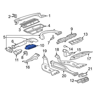 Audi OE - Left Inner Dashboard Air Vent