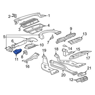 Audi OE - Left Outer Dashboard Air Vent