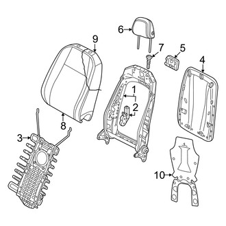 Audi OE - Seats & Tracks - Front Seat Components (Seat Back Components)