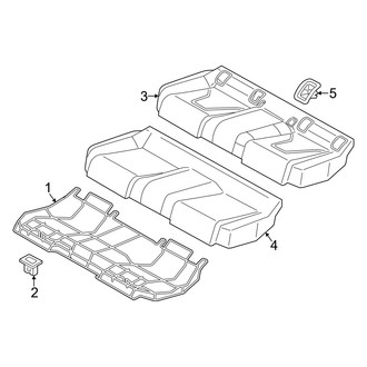 Audi OE - Seats & Tracks - Rear Seat Components (Cushion Components)