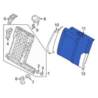 Audi OE - Rear Right Seat Back Cushion Cover
