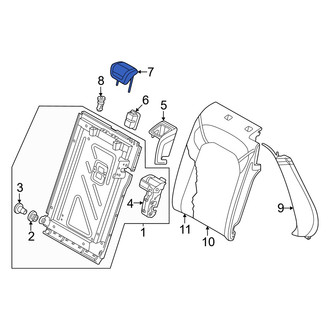 Audi OE - Rear Right Headrest