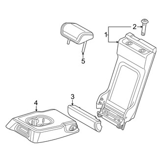 Audi OE - Seats & Tracks - Rear Seat Components (Armrest Seat Back Components)