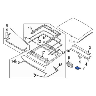 Audi OE - Sunroof Control Module