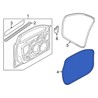 Audi OE - Front Outer Door Seal
