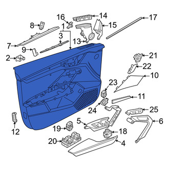 Audi OE - Front Left Inner Door Interior Trim Panel