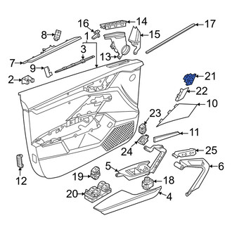 Audi OE - Right Door Lock Switch