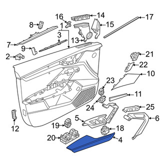 Audi OE - Front Left Door Armrest