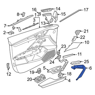Audi OE - Front Left Door Panel Handle Cover
