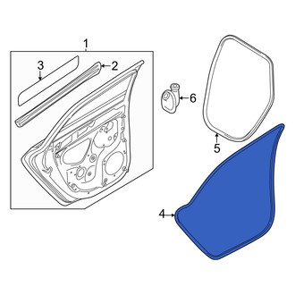 Audi OE - Rear Outer Door Seal