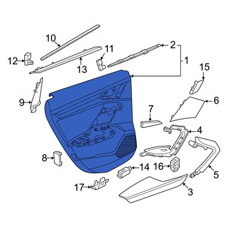 Audi OE - Rear Left Inner Door Interior Trim Panel
