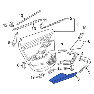 Audi OE - Rear Left Door Armrest