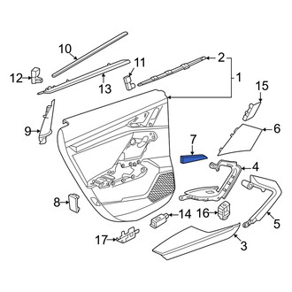 Audi OE - Rear Right Door Emblem