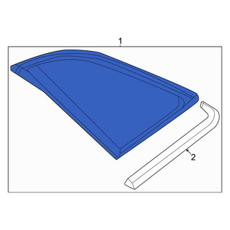 Audi OE - Rear Right Quarter Glass