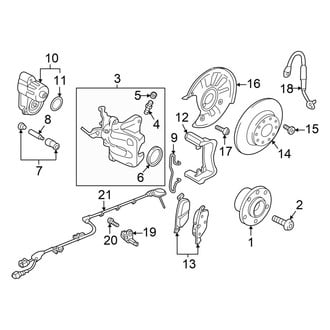 Audi OE - Rear Suspension - Brake Components