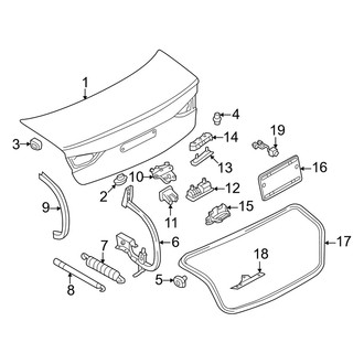 Audi OE - Trunk Lid - Lid & Components