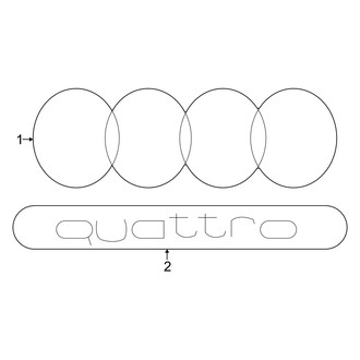 Audi OE - Trunk Lid - Exterior Trim