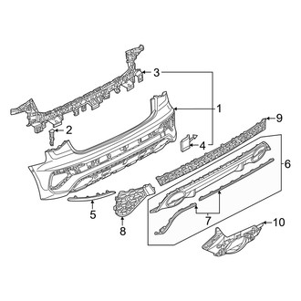 Audi OE - Rear Bumper - Bumper & Components (Cover and Components)