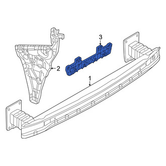 Audi OE - Rear Center Bumper Cover Bracket