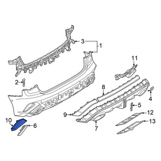 Audi OE - Rear Right Bumper Cover Spacer Panel