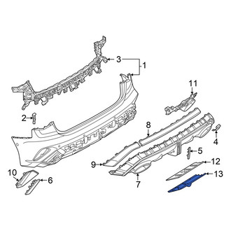 Audi OE - Rear Left Lower Outer Bumper Trim