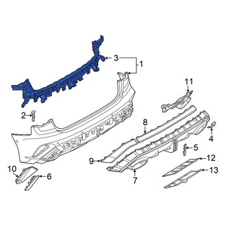 Audi OE - Front Left Bumper Cover Support Rail