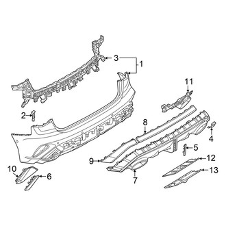 Audi OE - Rear Bumper - Bumper & Components (Cover and Components)