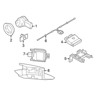 Audi OE - Rear Bumper - Electrical Components