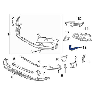 Audi OE - Front Left Bumper Guide