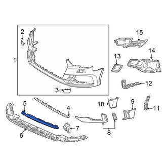 Audi OE - Front Bumper Trim Insulator