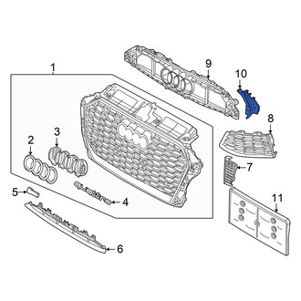 Audi OE - Front Left Grille Molding