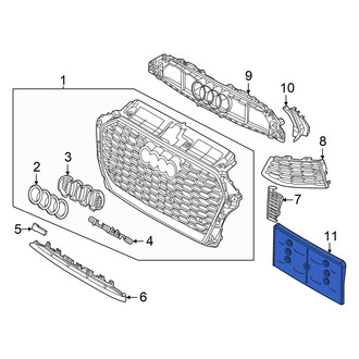 Audi OE - Front License Plate Bracket